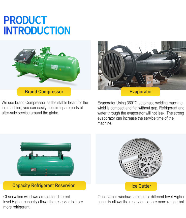 Tube Ice Machine Parts Description รายละเอียดเครื่องจักรท่อน้ำแข็ง