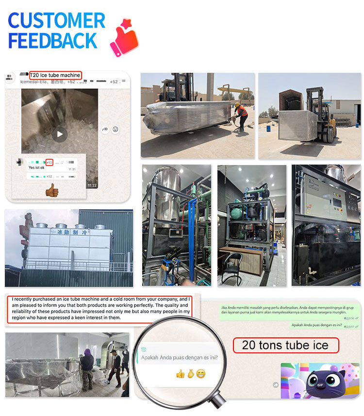 Icemedal customer feedback picture เครื่องทำน้ำแข็งหลอด Icemedal