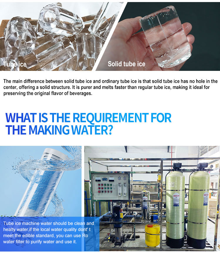 ice tube machine water quality requirement ข้อกำหนดด้านคุณภาพน้ำสำหรับการผลิตน้ำแข็งหลอดมีอะไรบ้าง