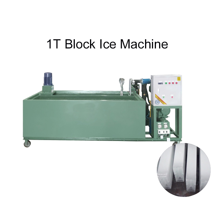 ICEMEDAL IMB1 1 ตันบล็อกเครื่องจักรทะเลการประมวลผลเครื่องทำบล็อกน้ำแข็ง