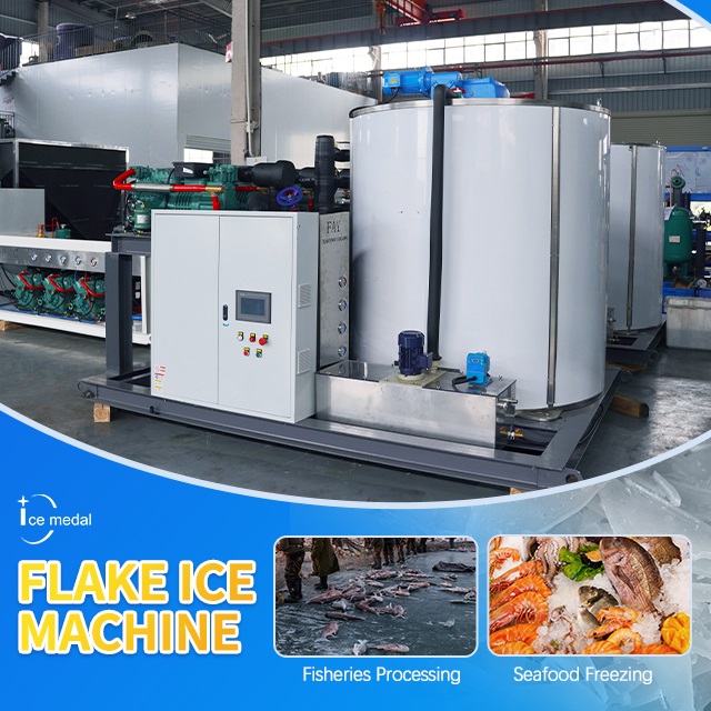 ICEMEDAL IMF5 5 ตันต่อวัน Flake Ice Machine สำหรับซุปเปอร์มาร์เก็ต