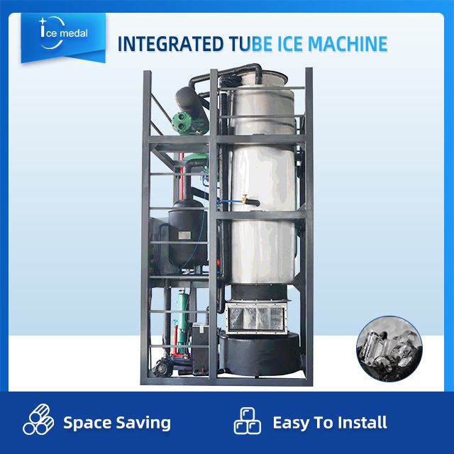 Icemedal 15 ตันต่อวันเครื่องทำน้ำแข็งทรงกระบอกรวมพร้อมราคาโรงงาน