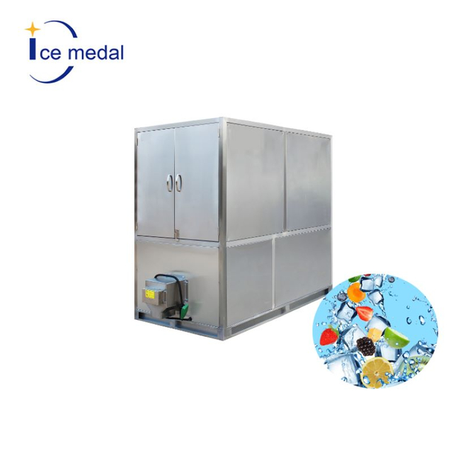 ICEMEDAL IMC1 1 ตันต่อวันเครื่องบิ๊กไอซ์คิวบ์เครื่องทำน้ำแข็งในเชิงพาณิชย์