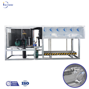 Icemedal 3 ตันต่อวันล้างเครื่องทำความเย็นโดยตรง Blcok เครื่องทำน้ำแข็ง ขายเครื่องทำน้ำแข็ง