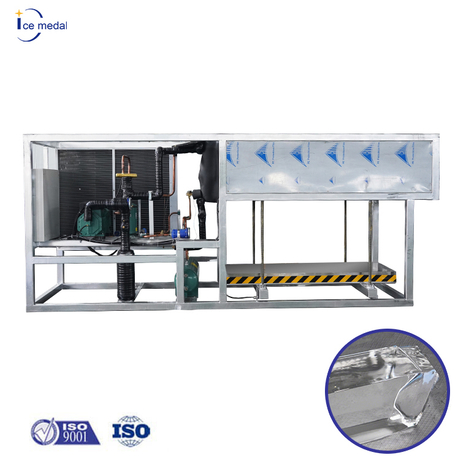 Icemedal 3 ตันต่อวันล้างเครื่องทำความเย็นโดยตรง Blcok เครื่องทำน้ำแข็ง ขายเครื่องทำน้ำแข็ง