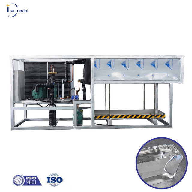 Icemedal 3 ตันต่อวันล้างเครื่องทำความเย็นโดยตรง Blcok เครื่องทำน้ำแข็ง ขายเครื่องทำน้ำแข็ง