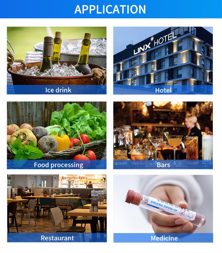 Multi-Scenario Uses of Industrial Tube Ice Maker in Food Service เครื่องทำน้ำแข็งหลอดสำหรับเครื่องดื่มน้ำแข็ง โรงแรม การแปรรูปอาหาร บาร์ ร้านอาหาร และยา