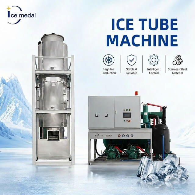 Icemedal IMT20 เครื่องทำน้ำแข็งหลอด 20 ตันต่อวันสำหรับขายฟิลิปปินส์